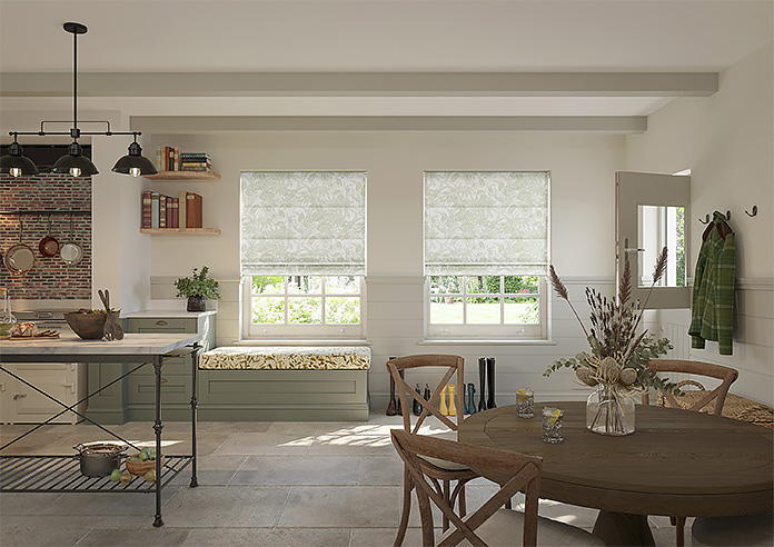 Maui, Pistachio - Motorised Roman Blind - Image 5